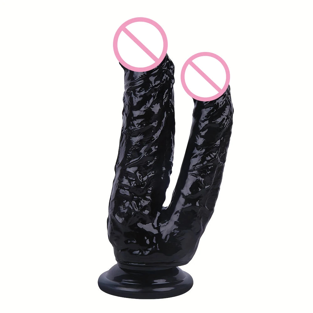 Double Dildos Suction Cup Realistic Dildo Big Penis Butt Plug Female Vagina Stimulator Anal Fake Dick Sex Toys For Women