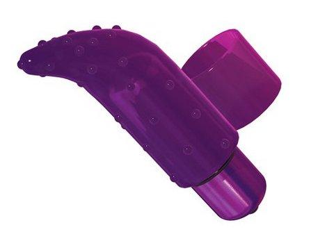 Frisky Finger Massager W/power Bullet Purple