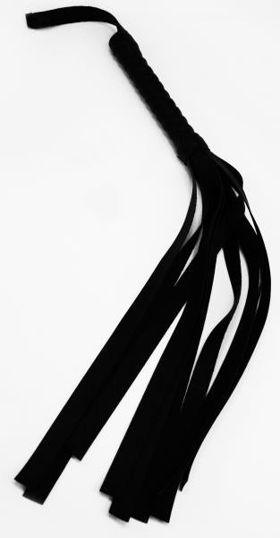 Faux Leather Flogger Black