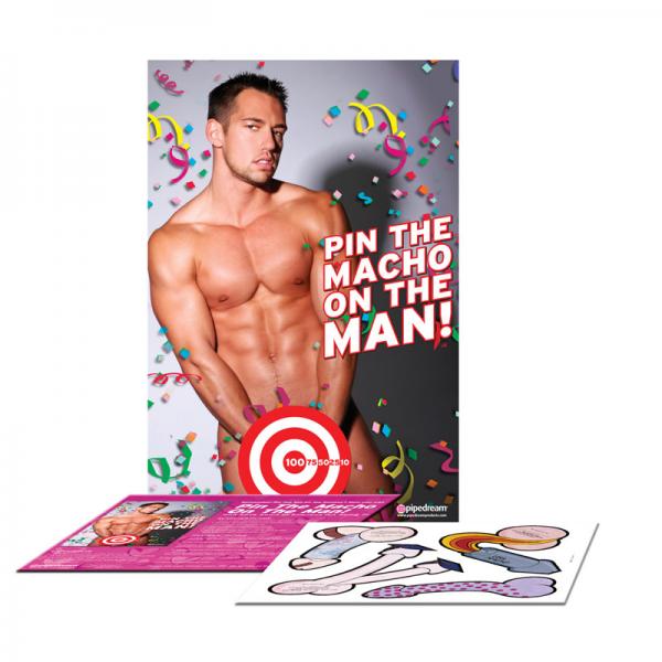 Bachelorette Party Favors Pin The Macho On The Man