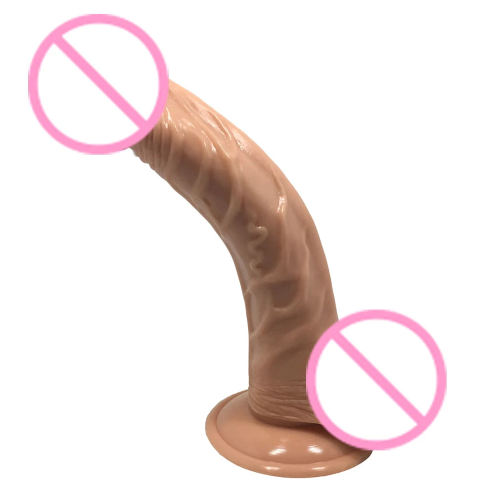 Adult Women Curved Thick Long Dildo Masturbation G-spot Artificial Penis Sex Toys new Safe material odorless soft and safe to us