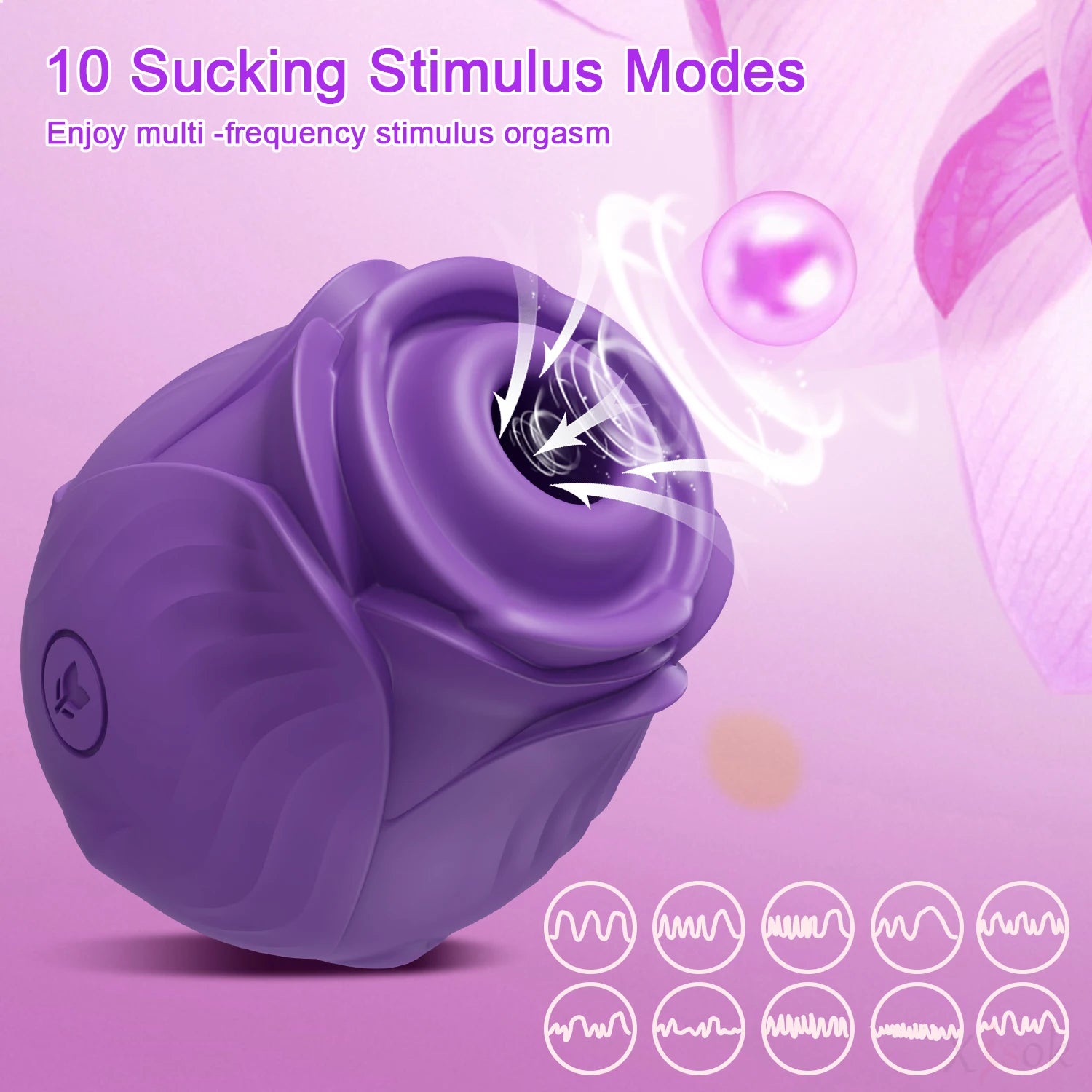 Sucking Rose-Toys Vibrator for Women Tongue Licking Oral Nipple Clitoris Vacuum Stimulator Female Sex Toys Goods for Adults