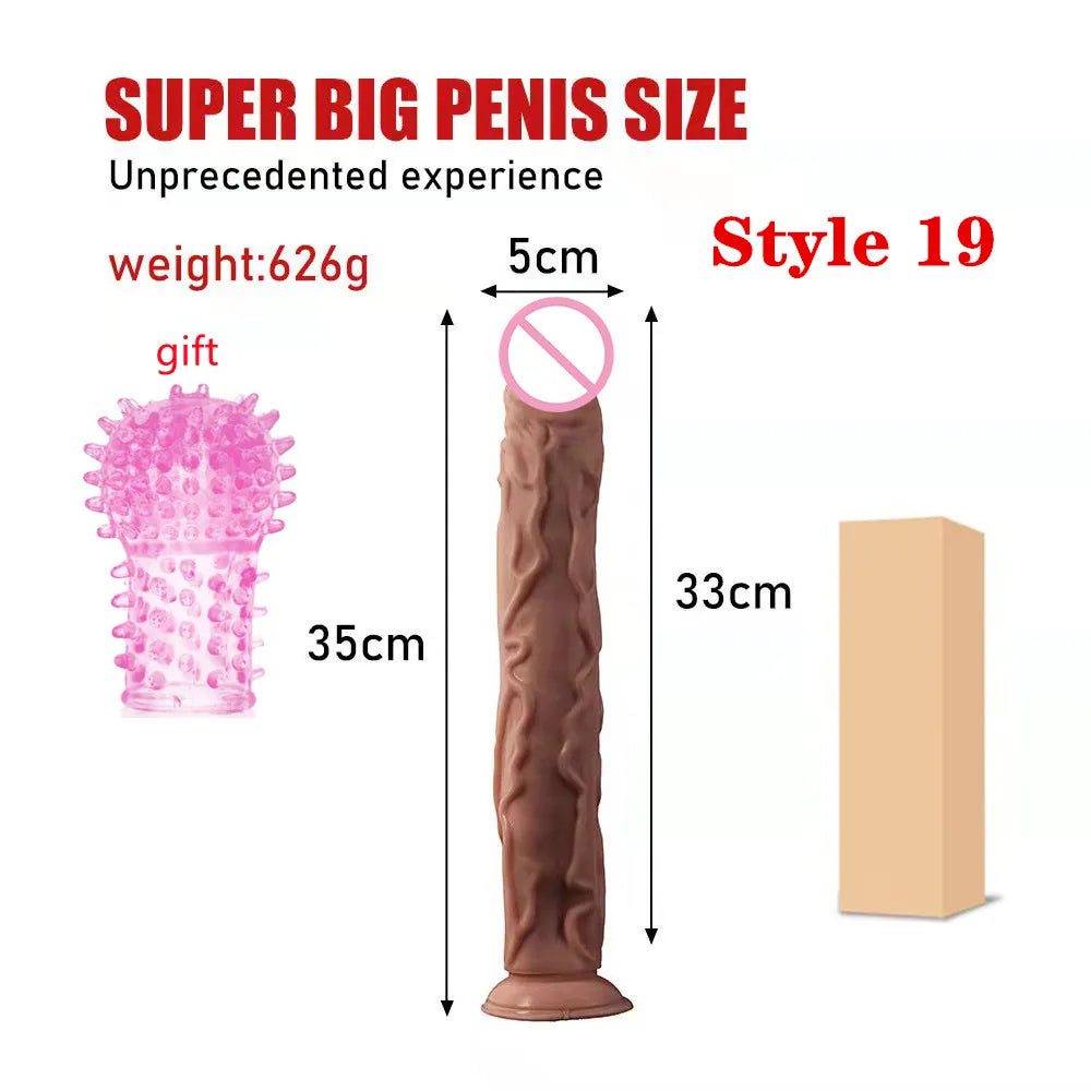 Realistic silicone dildo large penis thick female dildo sex toys G-spot vaginal stimulator female masturbation sex products