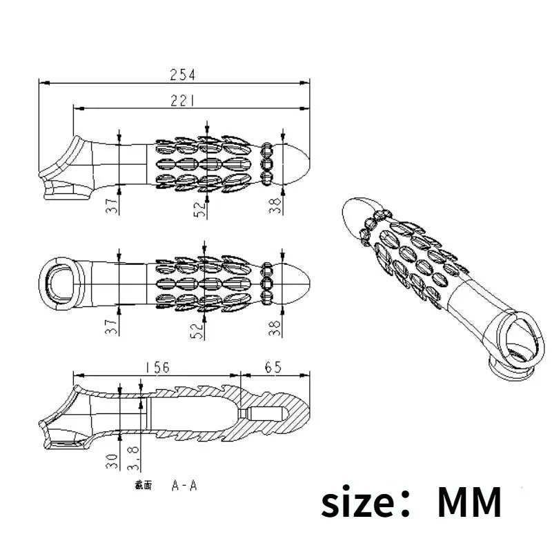 Penis Extension Sleeves Vibrator Penis Enlargement Sleeve Reusable Condoms Cock Ring Dildo Cover Sex Toys for Men Adult Sex Shop