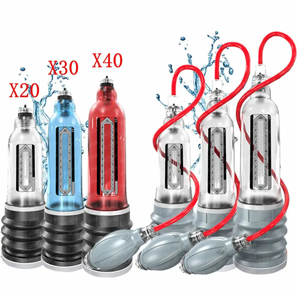 Male Penis Pump Water Vacuum Pump For Men Penis Enlargement Pump Dick Extender Cock Exercises Pump Glans Trainer Adults Sex Toys