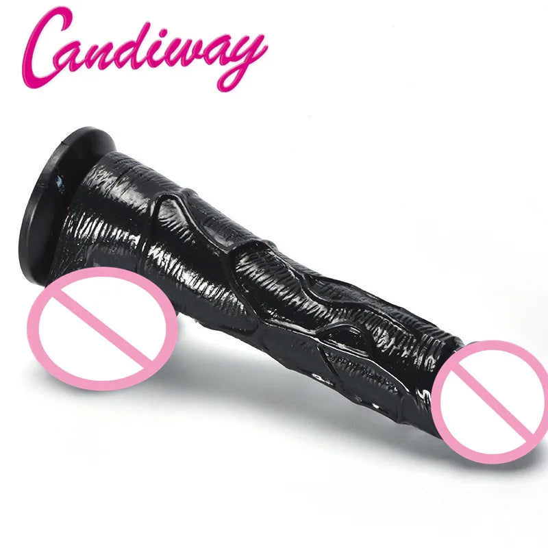 Lifelike Big Dildo Flexible Realistic penis Gspot textured Glans Masturbation strong suction Cock Waterproof Sex Toy for WOmen