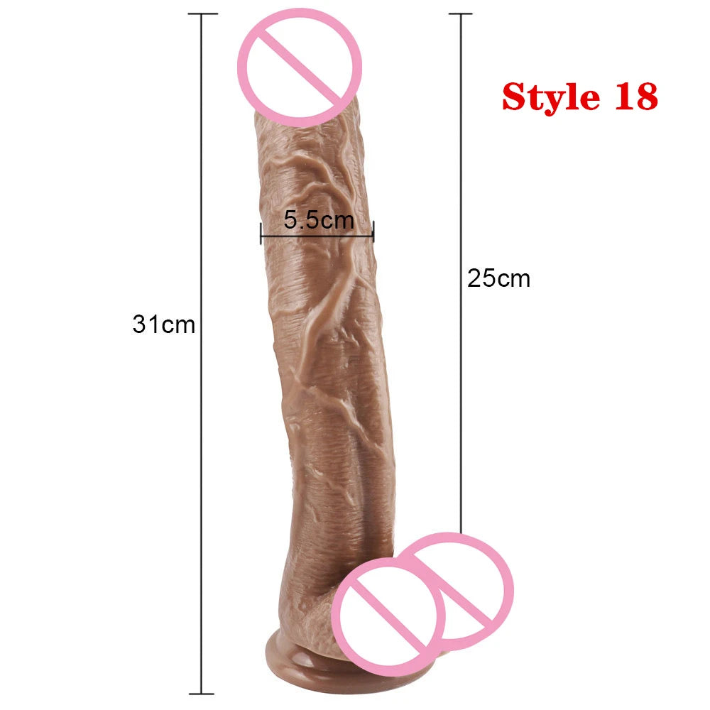 Realistic silicone dildo large penis thick female dildo sex toys G-spot vaginal stimulator female masturbation sex products