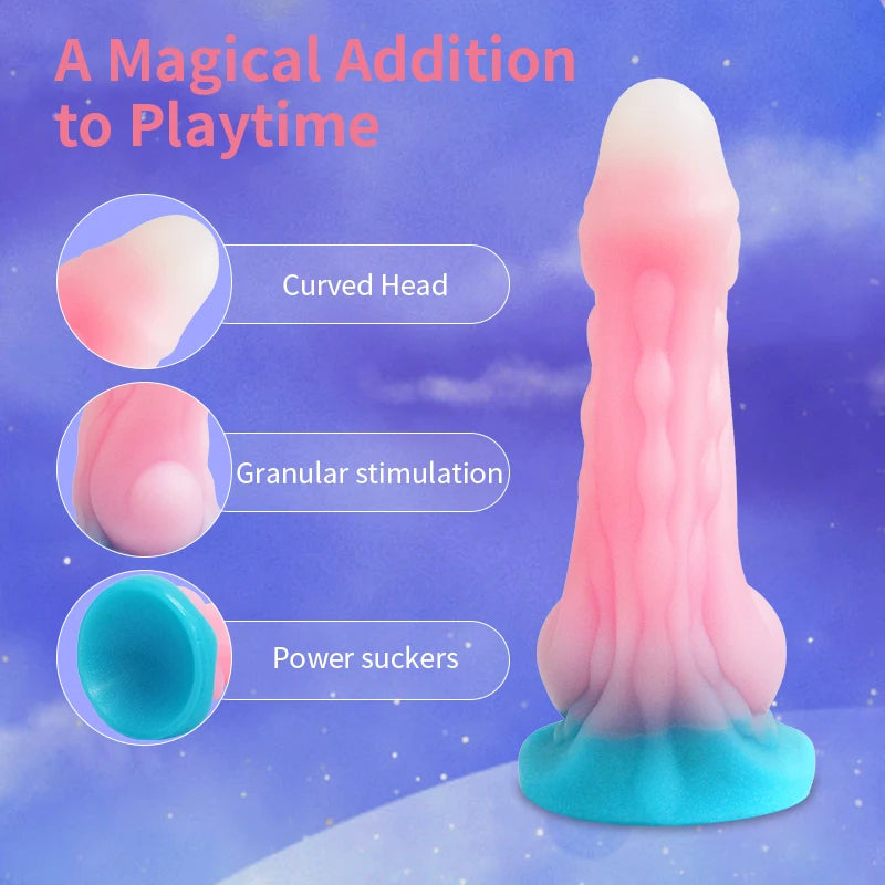 Glowing Dildo Gode Silicone Realistic Dog Penis Strap-On Huge Dildos Vagina Masturbator Dick Cock Sex Toys For Woman Sex Shop 18