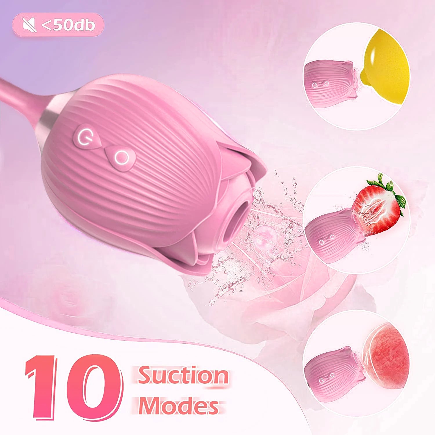 Rose-Sucking Thrusting Dildo Vibrator for Women Nipple Clit Stimulator Vibrating Egg Tongue Licking Clitoris Sucker Sex Toy