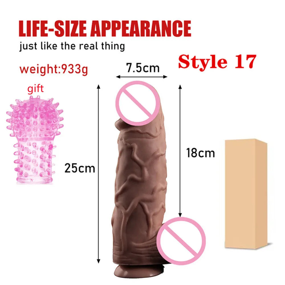 Realistic silicone dildo large penis thick female dildo sex toys G-spot vaginal stimulator female masturbation sex products