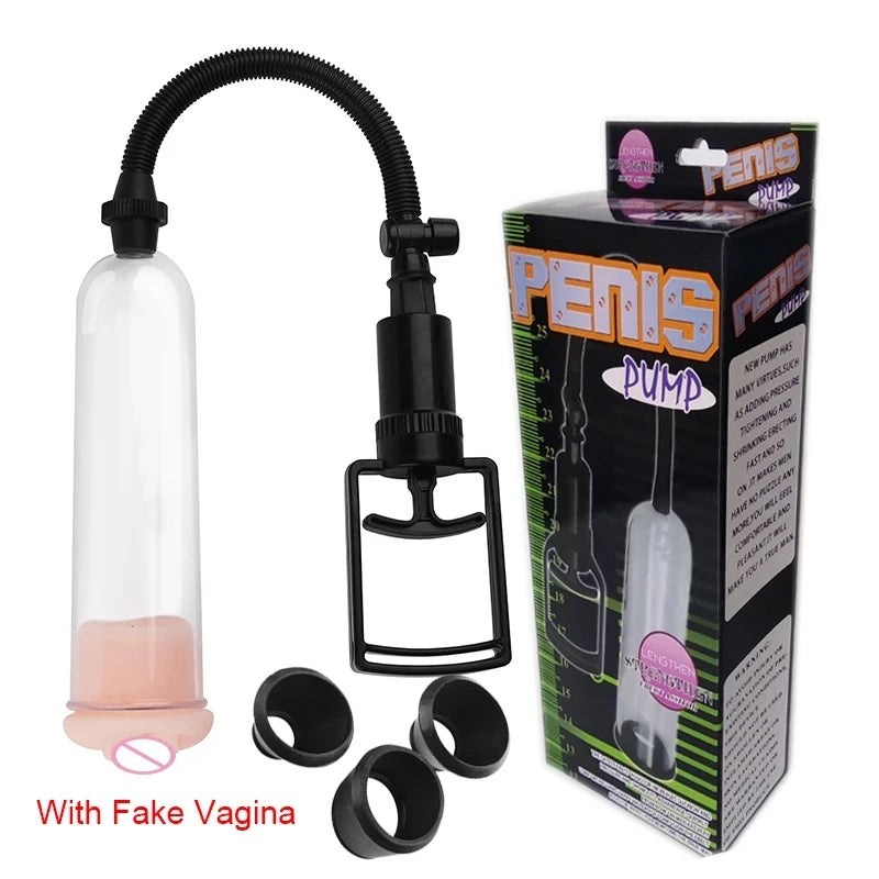 Penis Pump Sex Toys for Men Penis Enlargement Vacuum Pump for Penis Enhancement Male Masturbator Adult Penis Extender Tools