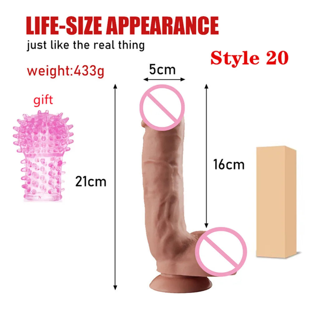 Realistic silicone dildo large penis thick female dildo sex toys G-spot vaginal stimulator female masturbation sex products